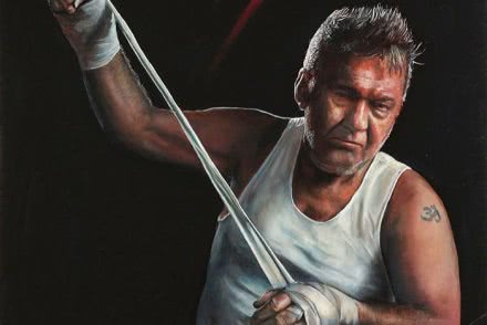 A portrait of Jimmy Barnes has won the ‘Packing Room’ Archibald Prize