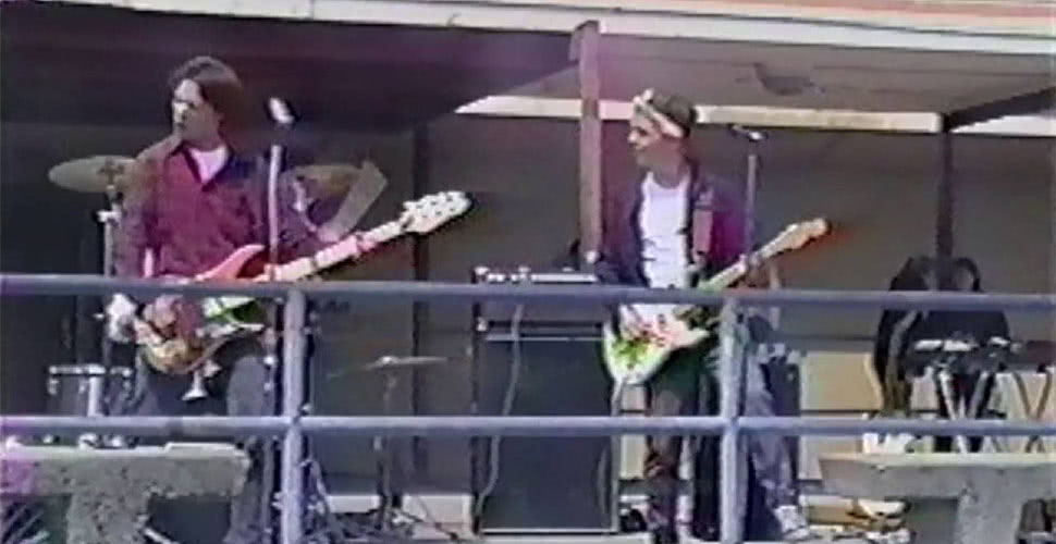 Check out Green Day performing a high school gig in the early ’90s